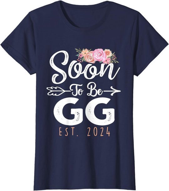 Promoted To Gg Est 2024 Mother's Day Soon To Be Grandma 2024 T-Shirt