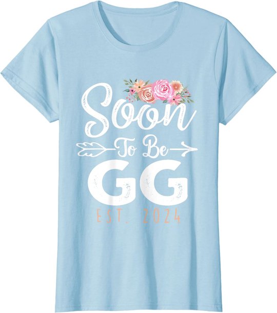 Promoted To Gg Est 2024 Mother's Day Soon To Be Grandma 2024 T-Shirt