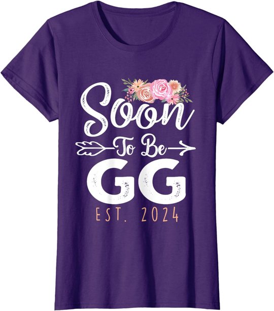 Promoted To Gg Est 2024 Mother's Day Soon To Be Grandma 2024 T-Shirt