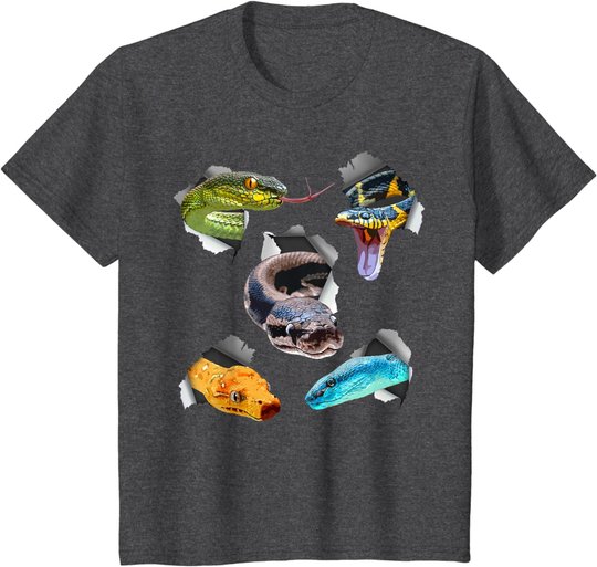 Funny Snake Design For Men Women Kids Toddler Reptile Lover T-Shirt