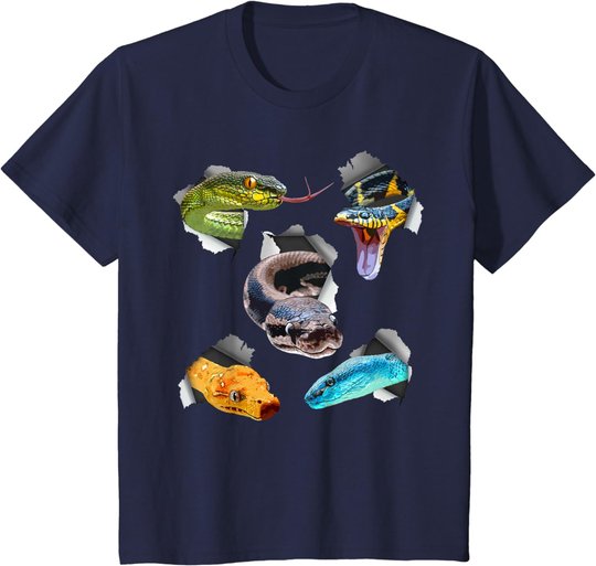 Funny Snake Design For Men Women Kids Toddler Reptile Lover T-Shirt