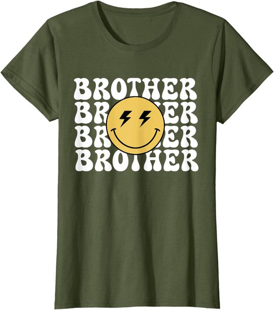 Brother One Happy Dude Birthday Theme Family Matching T-Shirt