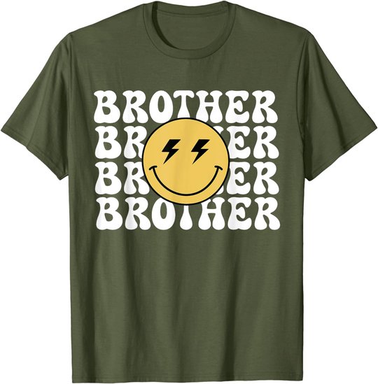 Brother One Happy Dude Birthday Theme Family Matching T-Shirt
