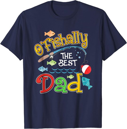 Mens Ofishally The Best Dad Father Of The Birthday Boy T-Shirt