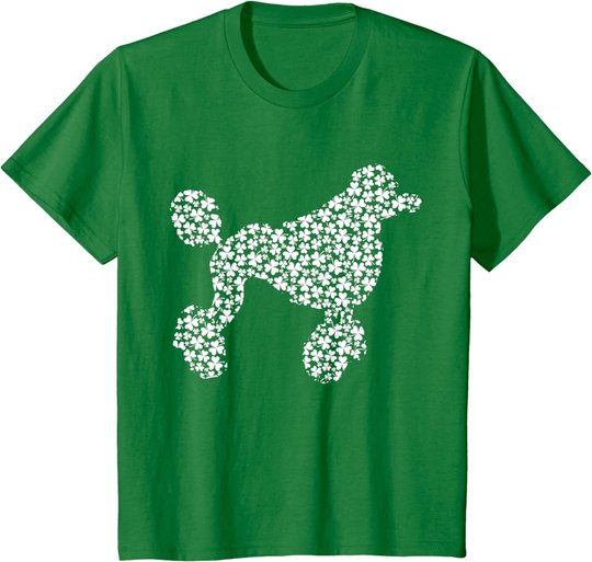 Standard Poodle Dog Cute Shamrock St Patricks Day T-Shirt