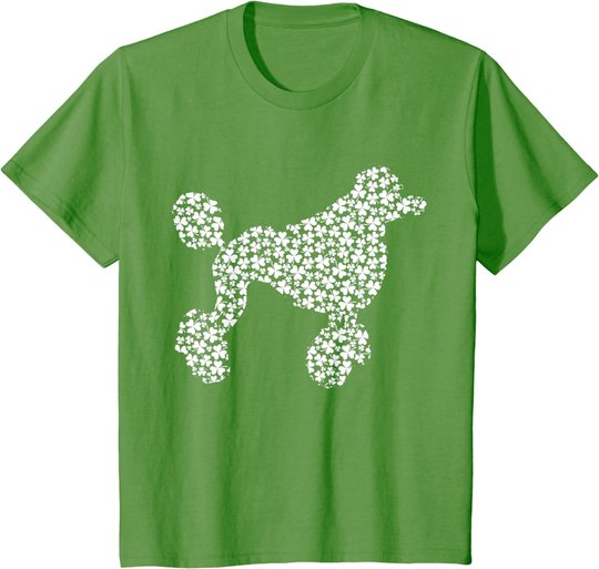 Standard Poodle Dog Cute Shamrock St Patricks Day T-Shirt