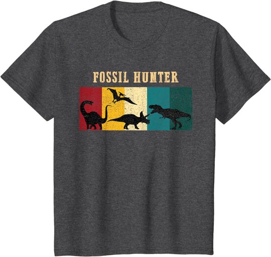 Vintage Paleontology Fossil Hunter Dinosaur Paleontologist T-Shirt