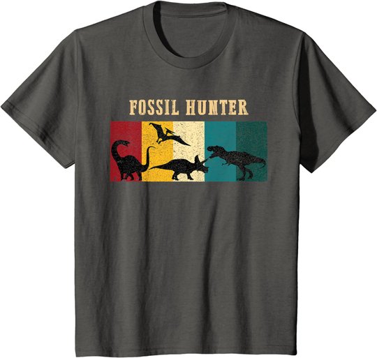 Vintage Paleontology Fossil Hunter Dinosaur Paleontologist T-Shirt
