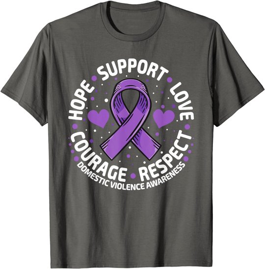 Domestic Violence Awareness Love Support Domestic Violence T-Shirt