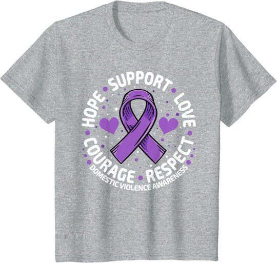 Domestic Violence Awareness Love Support Domestic Violence T-Shirt
