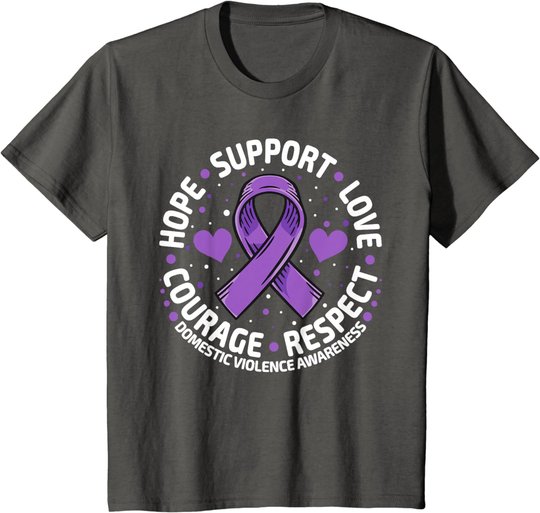 Domestic Violence Awareness Love Support Domestic Violence T-Shirt