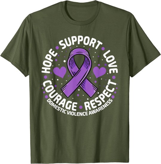 Domestic Violence Awareness Love Support Domestic Violence T-Shirt
