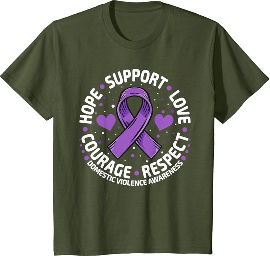 Domestic Violence Awareness Love Support Domestic Violence T-Shirt
