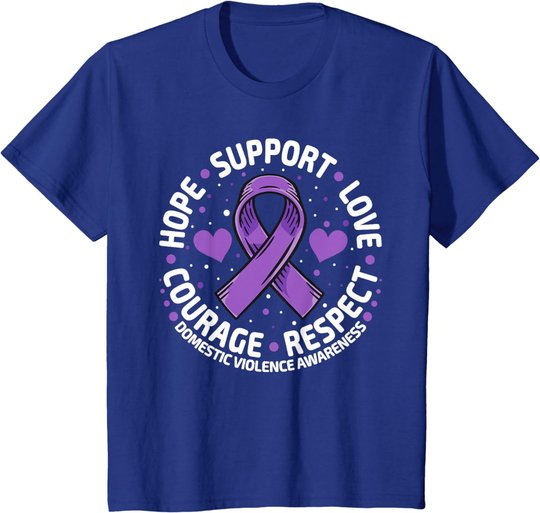 Domestic Violence Awareness Love Support Domestic Violence T-Shirt
