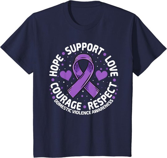 Domestic Violence Awareness Love Support Domestic Violence T-Shirt