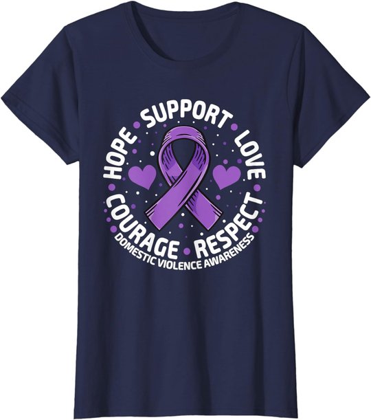 Domestic Violence Awareness Love Support Domestic Violence T-Shirt