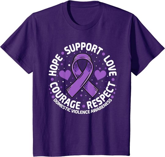 Domestic Violence Awareness Love Support Domestic Violence T-Shirt