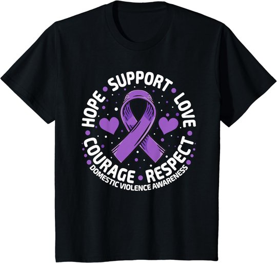 Domestic Violence Awareness Love Support Domestic Violence T-Shirt