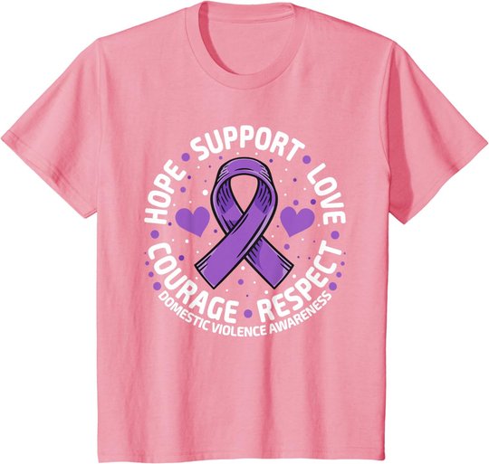 Domestic Violence Awareness Love Support Domestic Violence T-Shirt