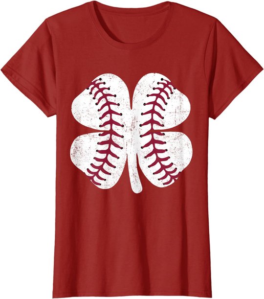 St Patricks Day Shamrock Baseball Saint Paddy's Kids Boys T-Shirt