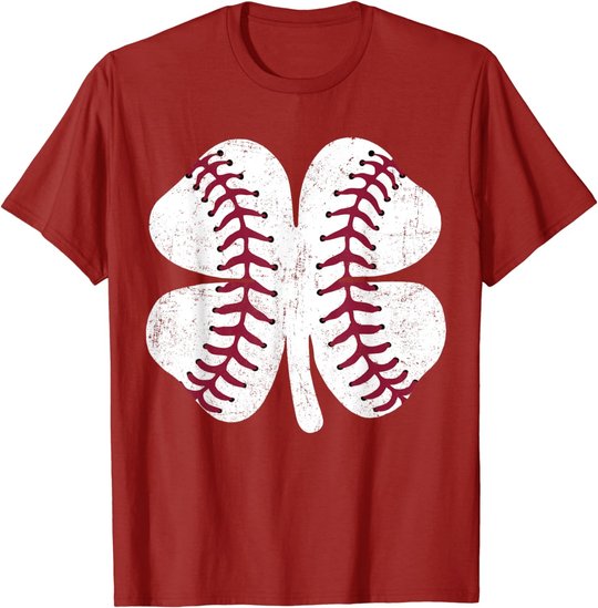 St Patricks Day Shamrock Baseball Saint Paddy's Kids Boys T-Shirt