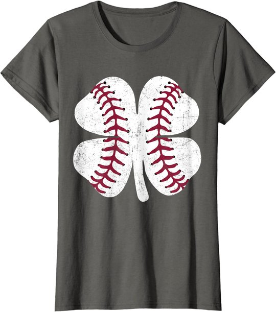 St Patricks Day Shamrock Baseball Saint Paddy's Kids Boys T-Shirt