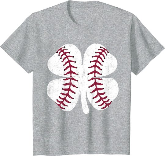 St Patricks Day Shamrock Baseball Saint Paddy's Kids Boys T-Shirt