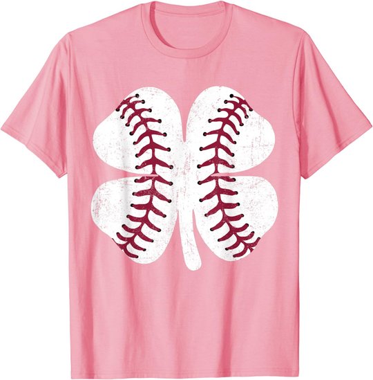St Patricks Day Shamrock Baseball Saint Paddy's Kids Boys T-Shirt