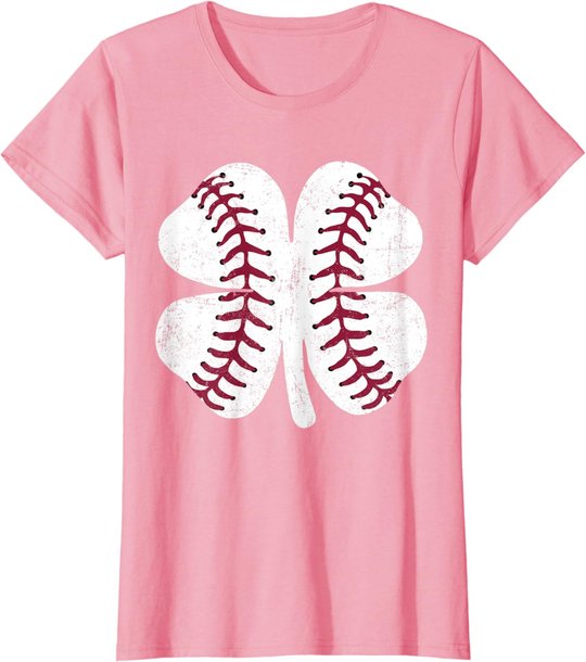 St Patricks Day Shamrock Baseball Saint Paddy's Kids Boys T-Shirt
