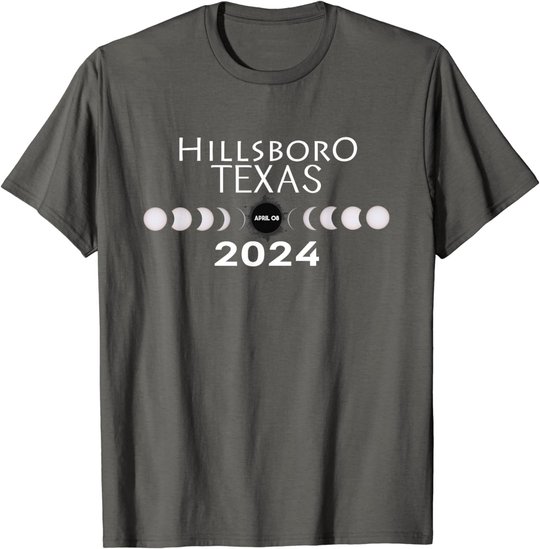 Total Solar Eclipse Hillsboro Texas 2024 Totality T-Shirt