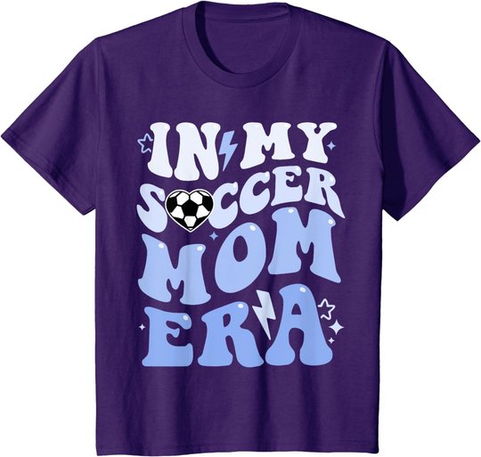 Groovy In My Soccer Mom Era Soccer Mom Of Boys T-Shirt