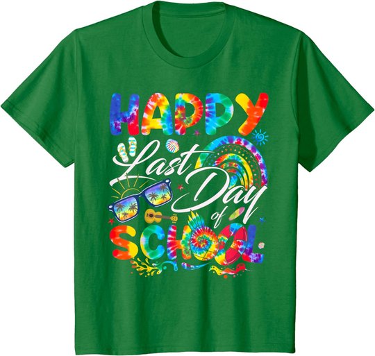 Happy Last Day Of School Shirt Teachers End Of Year Students T-Shirt