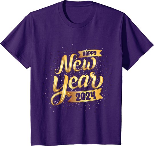 Happy New Year 2024 New Years Eve For Women Men Boys T-Shirt