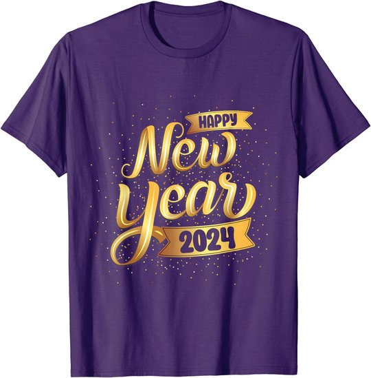 Happy New Year 2024 New Years Eve For Women Men Boys T-Shirt