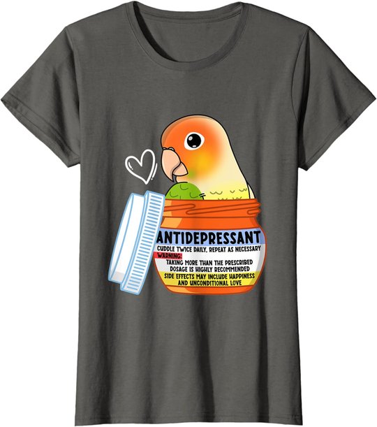 Cute Antidepressant Parrot I Green Cheek Pineapple Conure T-Shirt
