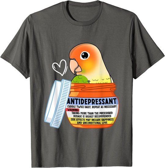 Cute Antidepressant Parrot I Green Cheek Pineapple Conure T-Shirt