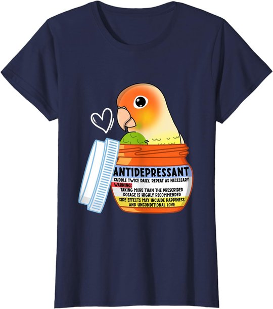 Cute Antidepressant Parrot I Green Cheek Pineapple Conure T-Shirt