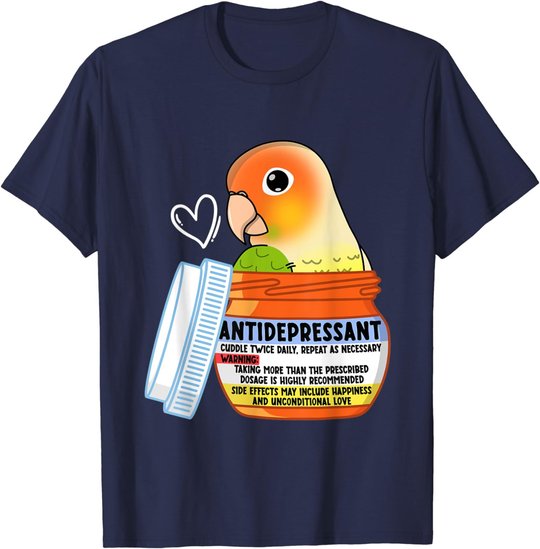 Cute Antidepressant Parrot I Green Cheek Pineapple Conure T-Shirt