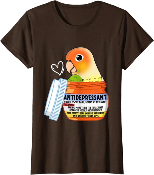 Cute Antidepressant Parrot I Green Cheek Pineapple Conure T-Shirt