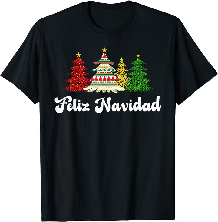 Family Matching Feliz Navidad Spanish Mexican Christmas T-Shirt