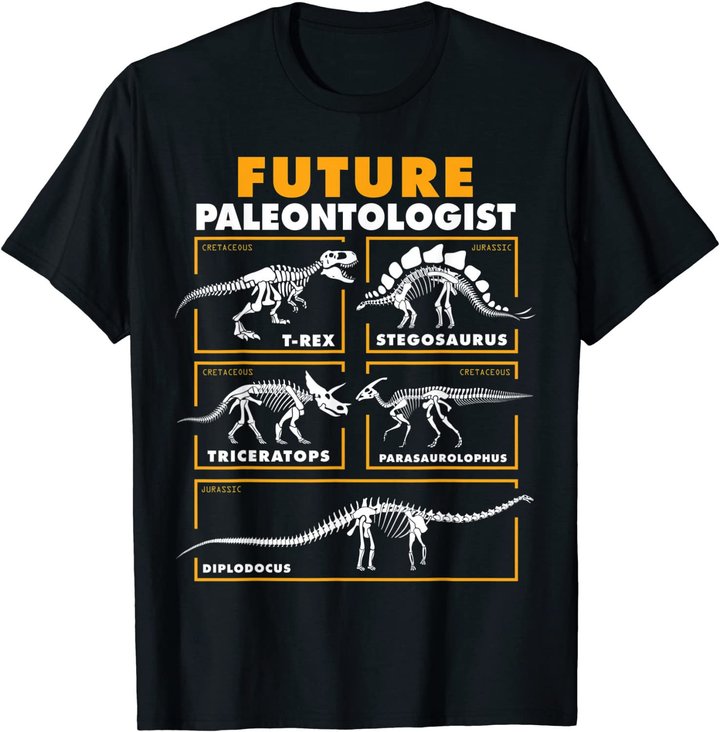 Future Paleontologist Dinosaur Fossil Paleontology kids boys T-Shirt