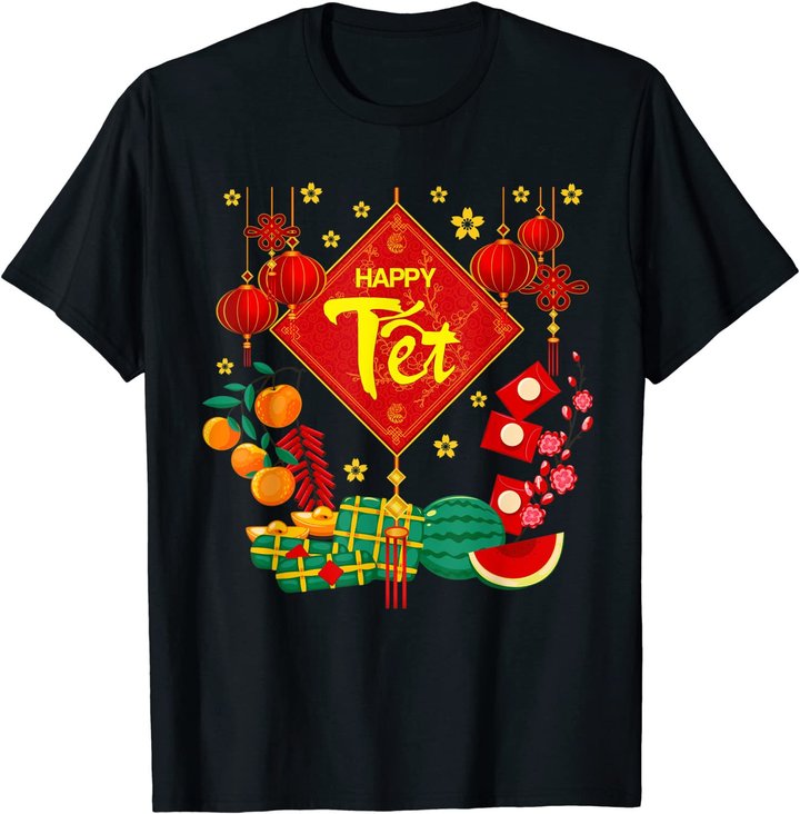 Tet Vietnamese Lunar New Year Calendar 2022 Happy New Year T-Shirt