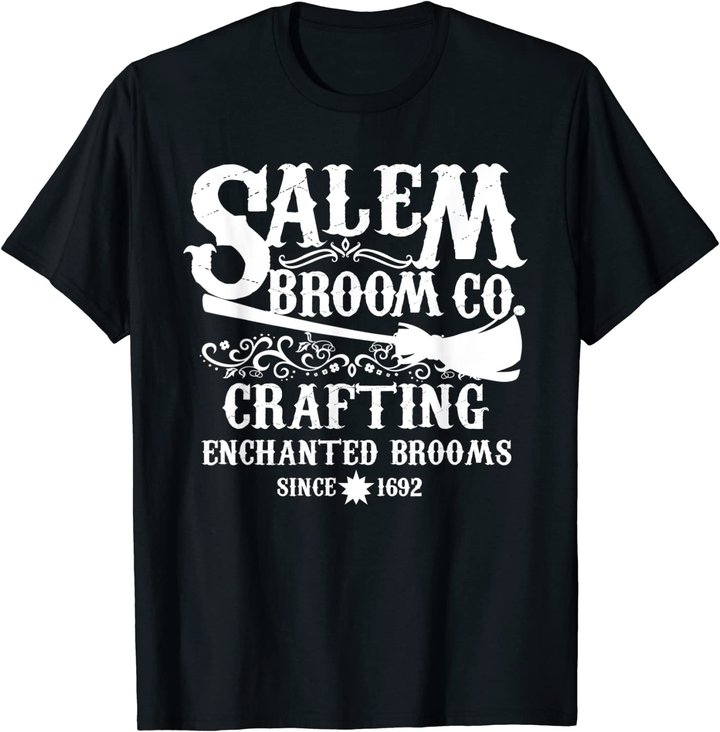 Halloween Shirt Witch Womens Salem Broom Company T-Shirt