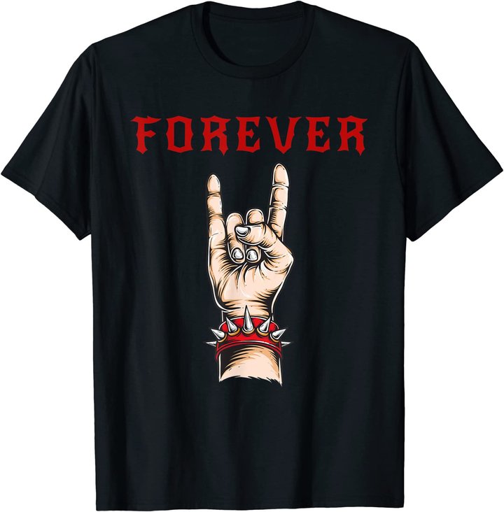 Forever Rock And Roll And Heavy Rock T-Shirt