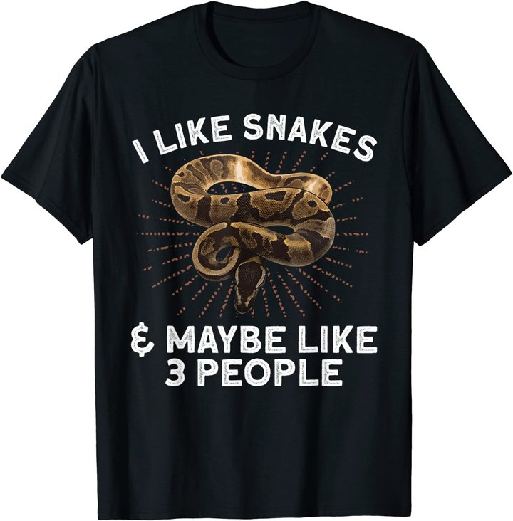 Funny Snake Design For Men Women Toddler Reptile Snake Lover T-Shirt