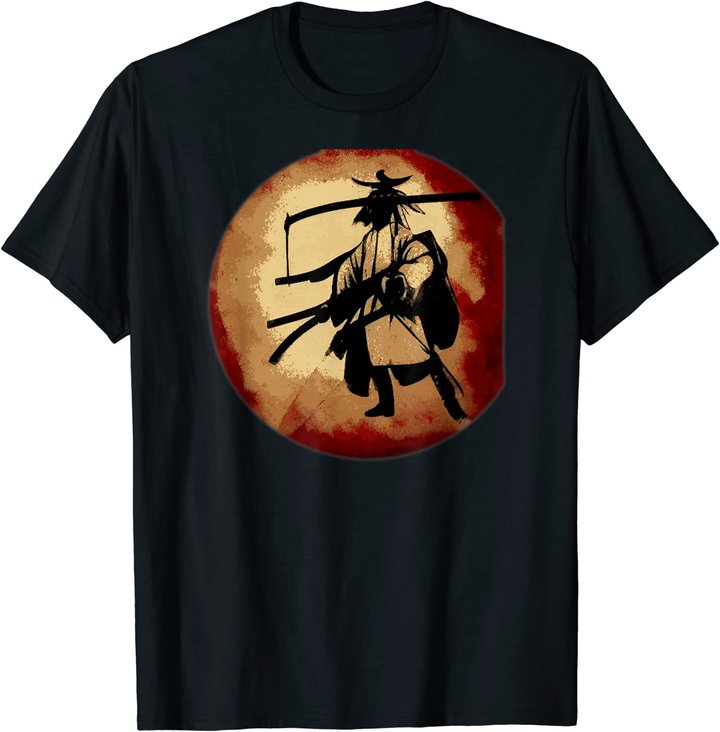 Retro Japanese Asian Inspired Samurai Vintage Gift T-Shirt