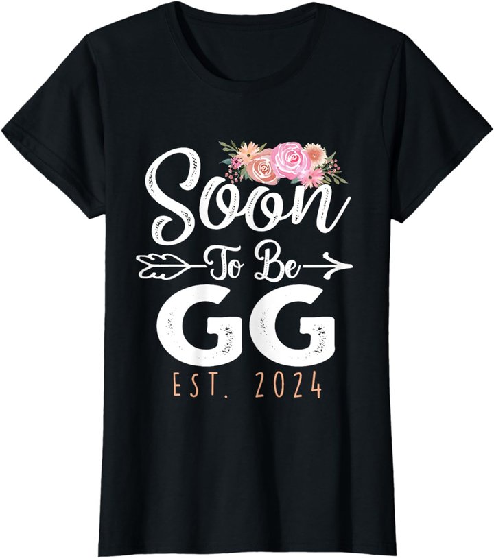 Promoted To Gg Est 2024 Mother's Day Soon To Be Grandma 2024 T-Shirt