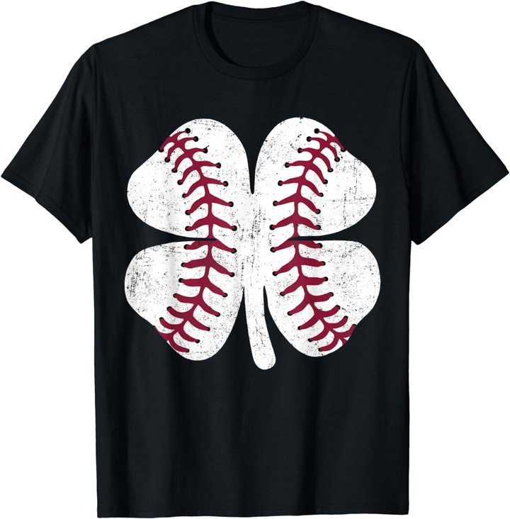 St Patricks Day Shamrock Baseball Saint Paddy's Kids Boys T-Shirt
