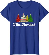 Family Matching Feliz Navidad Spanish Mexican Christmas T-Shirt