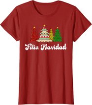 Family Matching Feliz Navidad Spanish Mexican Christmas T-Shirt